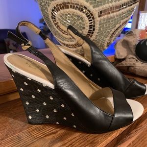 Black and white wedges